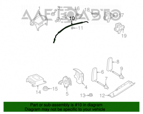 Perna de aerbag laterală stângă pentru Mercedes W164 ML