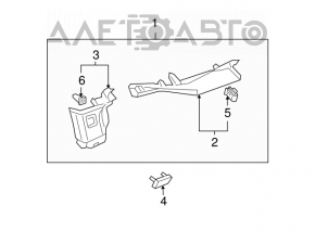 Capac spate stânga Infiniti FX35 FX45 03-08 bej