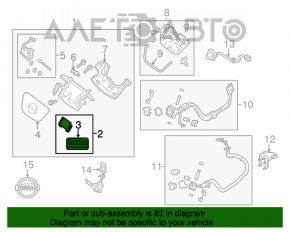 Suportul portului de încărcare pentru Nissan Leaf 11-12, metal