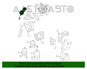 Pernele motorului dreapta sus Toyota Sienna 04-10