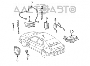 Пищалка левая Lexus IS200 IS300 99-05