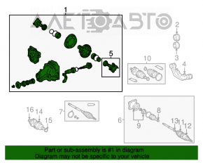 Diferențialul spate reductor Lexus RX300 98-03