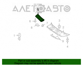 Grila capotei dreapta Mercedes W221 06-13