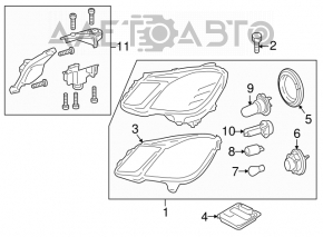 Lampa xenon Mercedes W221 D1S