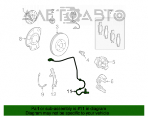 Senzor ABS spate dreapta Mercedes W221