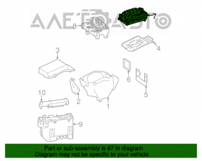 Instalație electrică sub capotă cu bloc de siguranțe Mercedes W221 M273