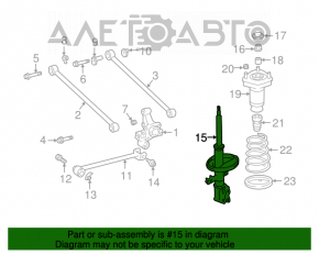 Amortizor spate stânga Lexus RX300 98-03 AWD