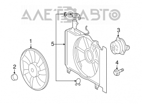 Motorul ventilatorului de răcire stânga pentru Toyota Corolla E12 02-06 D4D Verso Avensis