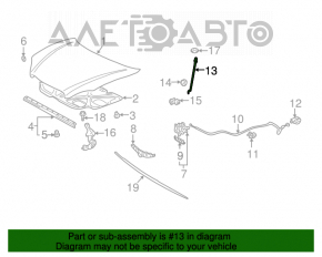 Suport de capot pentru Toyota Corolla E12 02-06 5d 3d