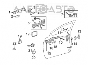 Ограничитель двери передней правой Lexus RX350 RX450h 10-15