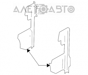 Deflectorul radiatorului dreapta pentru Infiniti FX35 03-08