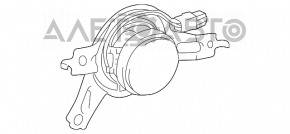 Difuzorul din spatele plafonierei stânga Lexus GX470 03-09