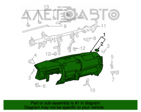 Panoul frontal al torpilei fără AIRBAG pentru Lexus GX470 03-09.