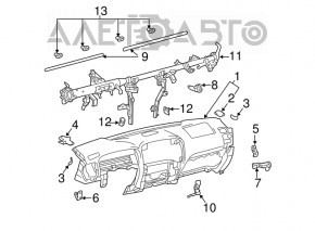 Panoul frontal al torpilei fără AIRBAG pentru Lexus GX470 03-09.