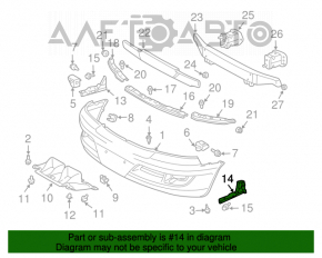 Suport de montare a farului de ceață stânga pentru Lexus GX470 03-09