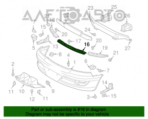 Кронштейн переднего бампера центральтный Lexus GX470 03-09