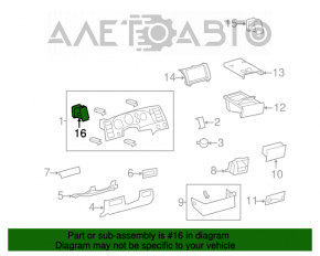 Conductă de aer stânga șoferului Toyota Sequoia 08-16