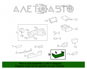 Husa genunchi sofer Toyota Sequoia 08-16 bej