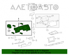 Panoul de instrumente pentru Toyota Sequoia 08-16