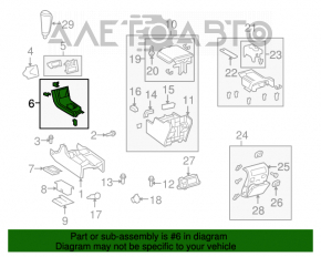 Накладка центральной консоли передняя Toyota Sequoia 08-16