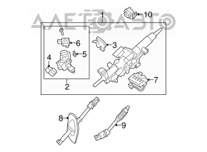 Рулевая колонка Toyota Sequoia 08-16