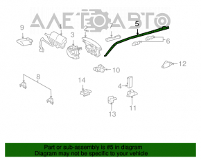 Подушка безопасности airbag боковая шторка правая Lexus GX470 03-09 050659-1