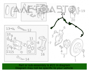 Senzor ABS dreapta fata Mazda CX-5 13-16