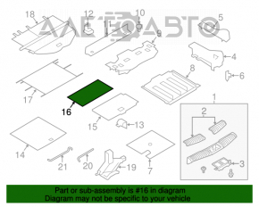 Capacul portbagajului din spate al Nissan Murano z51 09-14 este bej