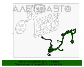 Проводка вентиляторов охлаждения Chevrolet Volt 11-15 ДВС
