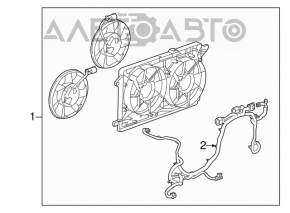 Проводка вентиляторов охлаждения Chevrolet Volt 11-15 ДВС