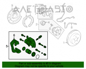 Suport spate dreapta pentru Lexus Hs250h 10-12