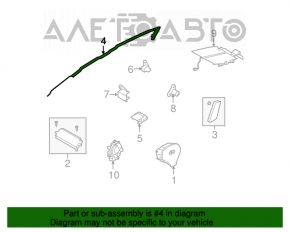 Perna de aerbag laterală stângă pentru Infiniti G37 4d 12-13