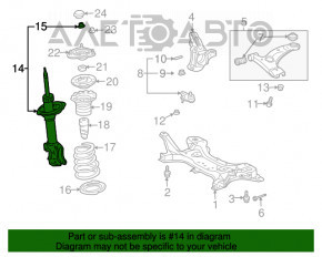 Amortizorul frontal stânga Toyota Prius 20 04-09