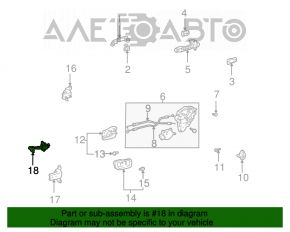 Limitatorul ușii din spate stânga pentru Toyota Highlander 01-07