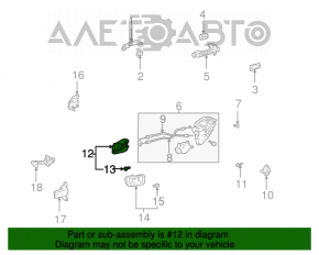 Mâner ușă interioară față stânga Toyota Highlander 01-07