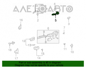 Mecanismul mânerului ușii din spate dreapta pentru Toyota Highlander 01-07.