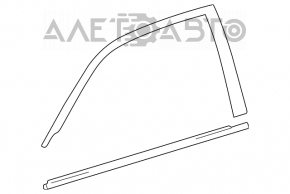 Молдинг дверь-стекло центральный передний правый Toyota Highlander 01-07