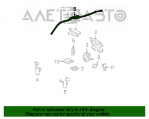 Perna de siguranță airbag cortina laterală stânga Toyota Highlander 01-07