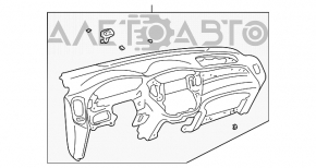 Panoul frontal al torpilei fără AIRBAG Toyota Highlander 01-07