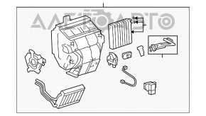 Печка в сборе Toyota Highlander 01-07