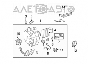 Печка в сборе Toyota Highlander 01-07