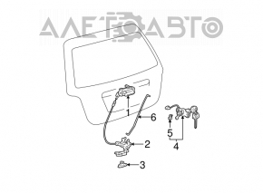 Ручка двери багажника Toyota Highlander 01-07