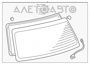 Geam spate portbagaj Toyota Highlander 01-07