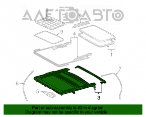 Люк в сборе Toyota Highlander 01-07