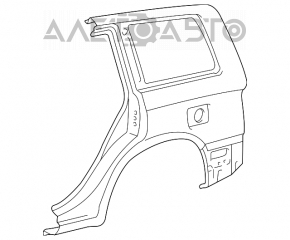 Aripa spate stânga Toyota Highlander 01-07.