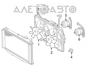 Difuzorul capacului radiatorului gol pentru Lexus GS300 GS430 06-07