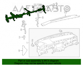 Труба подторпедная усиление Toyota Avalon 13-18