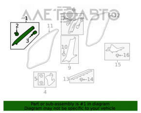 Capacul superioar al amortizorului frontal stâng Honda Insight 19-22 gri.