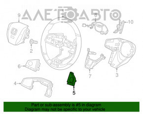 Butonul de control de pe partea dreaptă a volanului Honda CRV 17-2218.