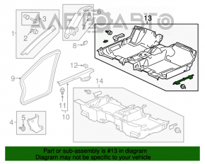 Acoperirea pardoselii pentru Honda Accord 13-17 hibrid.